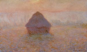 Grainstack, Sun in the Mist, 1891 by Claude Monet